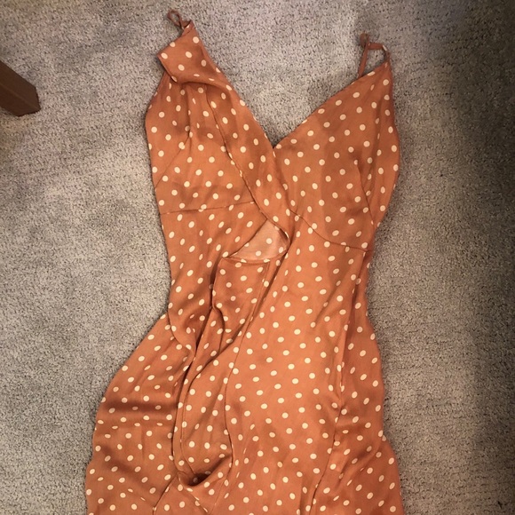 Olivia & james Orange Polka dot maxi - Picture 3 of 6